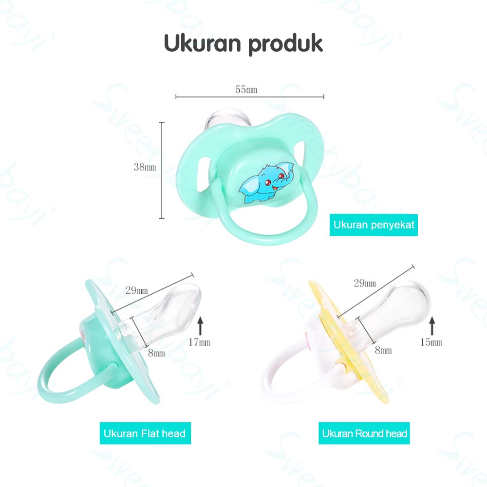 SweetyBayi Dot bayi silicon Empeng bayi Kompeng bayi Baby pacifier