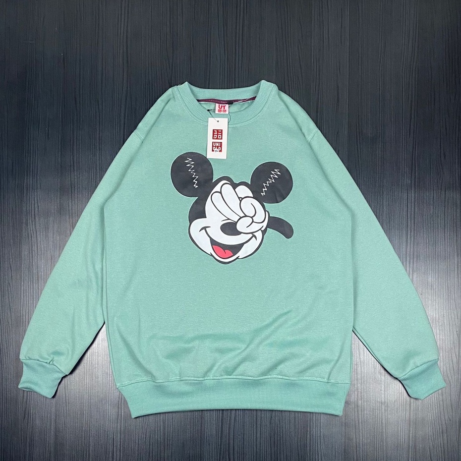 crewneck micky uniqlo UNISEX