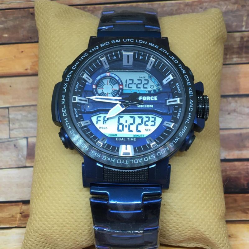 jam tangan pria Rantai D force Double Time DFDTRB002