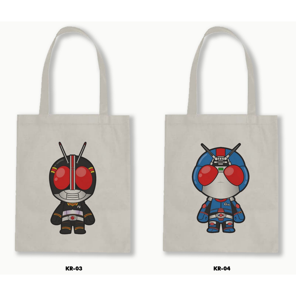 TOTE BAG BLACU - KAMEN RIDER BLACK / KSATRIA BAJA HITAM