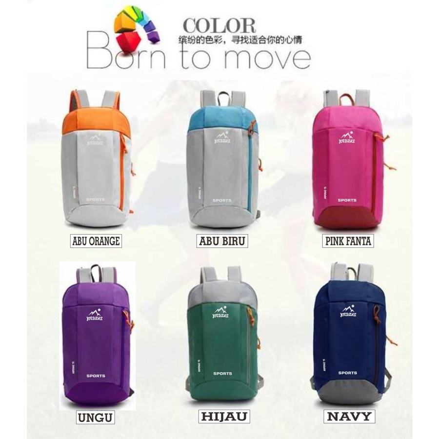 Tas ransel sport gym pouch luggage pegangan tenteng selempang slempang punggung gendong tempat sepat