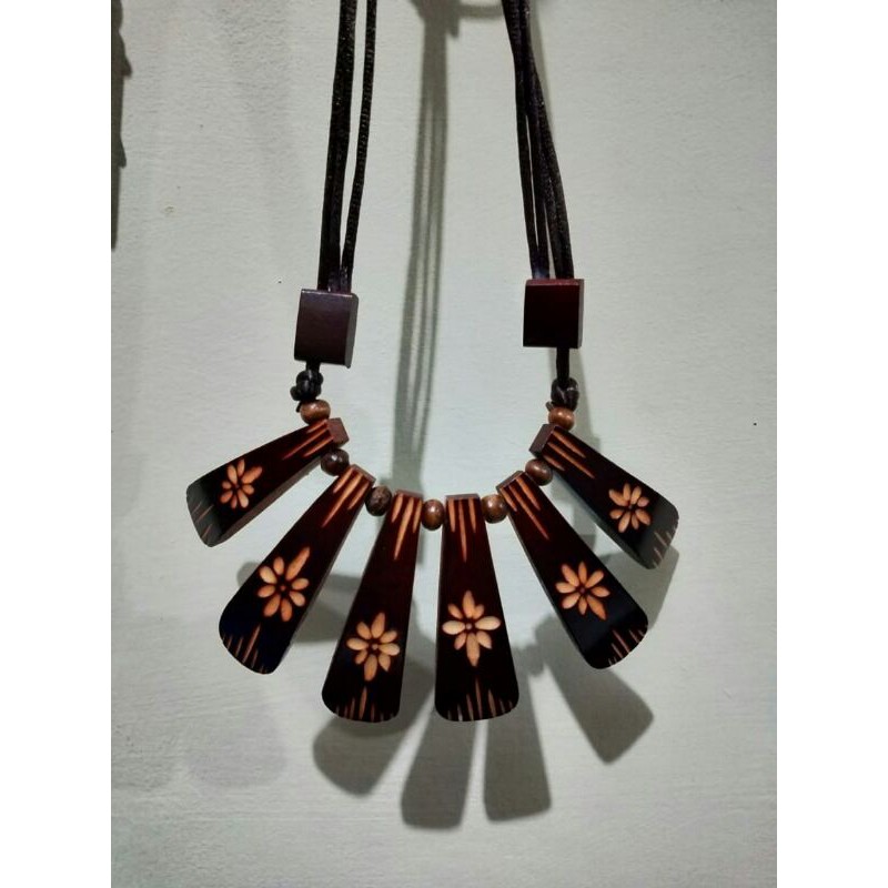 Kalung Handmade kalung Etnik Kayu