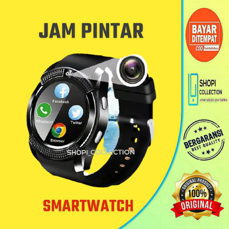 SMARTWATCH TERBARU / SMARTWATCH V8 / JAM TANGAN PINTAR PRIA SPORT