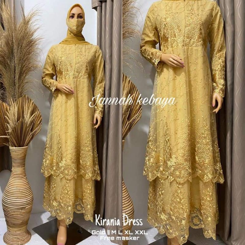 GAMIS ORIGINAL/GAMIS TINGKAT /KIRANA DRESS/BY JANNAH