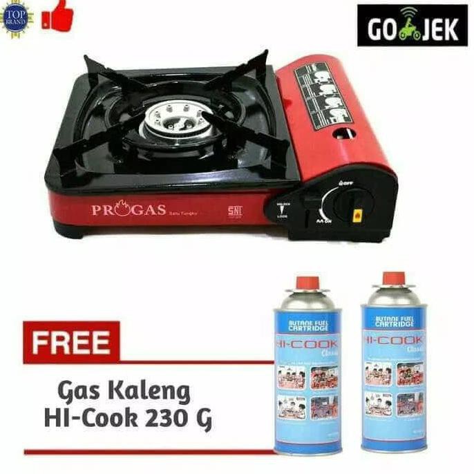 Kompor Portable Progas SNI Kompor Portable 2in1 Plus 2 Gas Kaleng