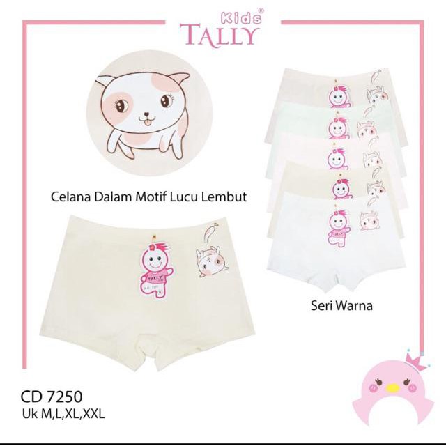 Cd boxer anak perempuan TALLY 7250