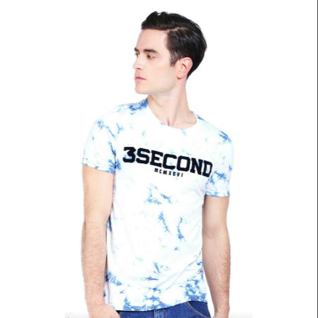 Kaos pria branded original 3second size XL