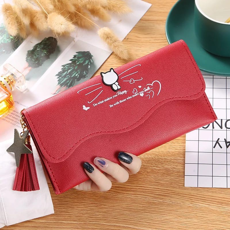 ♥TMALL88♥ Dompet Panjang Wanita / Kulit Sintesis / Dompet Wanita Murah