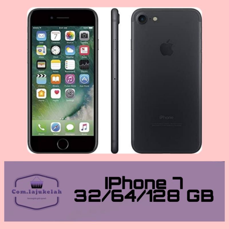 Iphone 7 128GB Second Original variasi pink/gold/jetblack