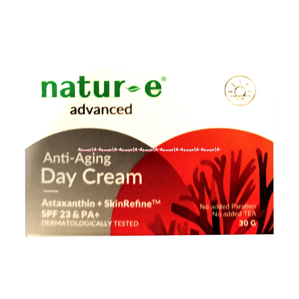 Natur-E Advanced Anti Aging 30gr Day Cream Astaxanthin SPF 23 Ganggang Laut Nature Natur E