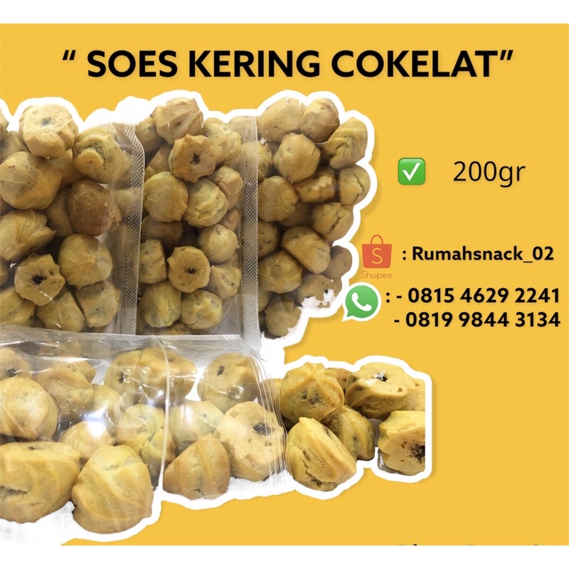 

Soes kering cokelat 200gr