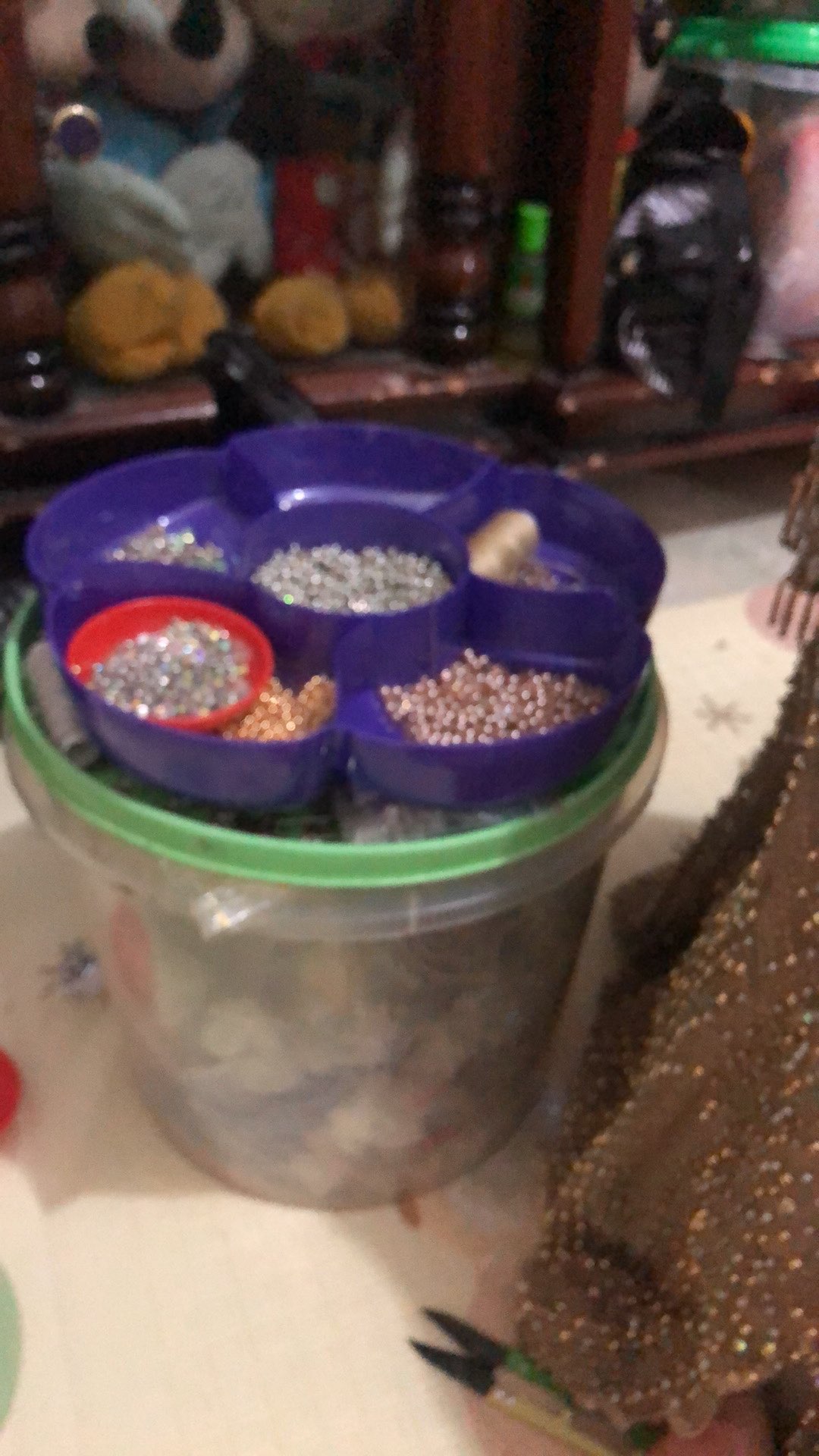 Toples Sekat Cantik Toples Bunga Spring Candy Tray Set Fish Star