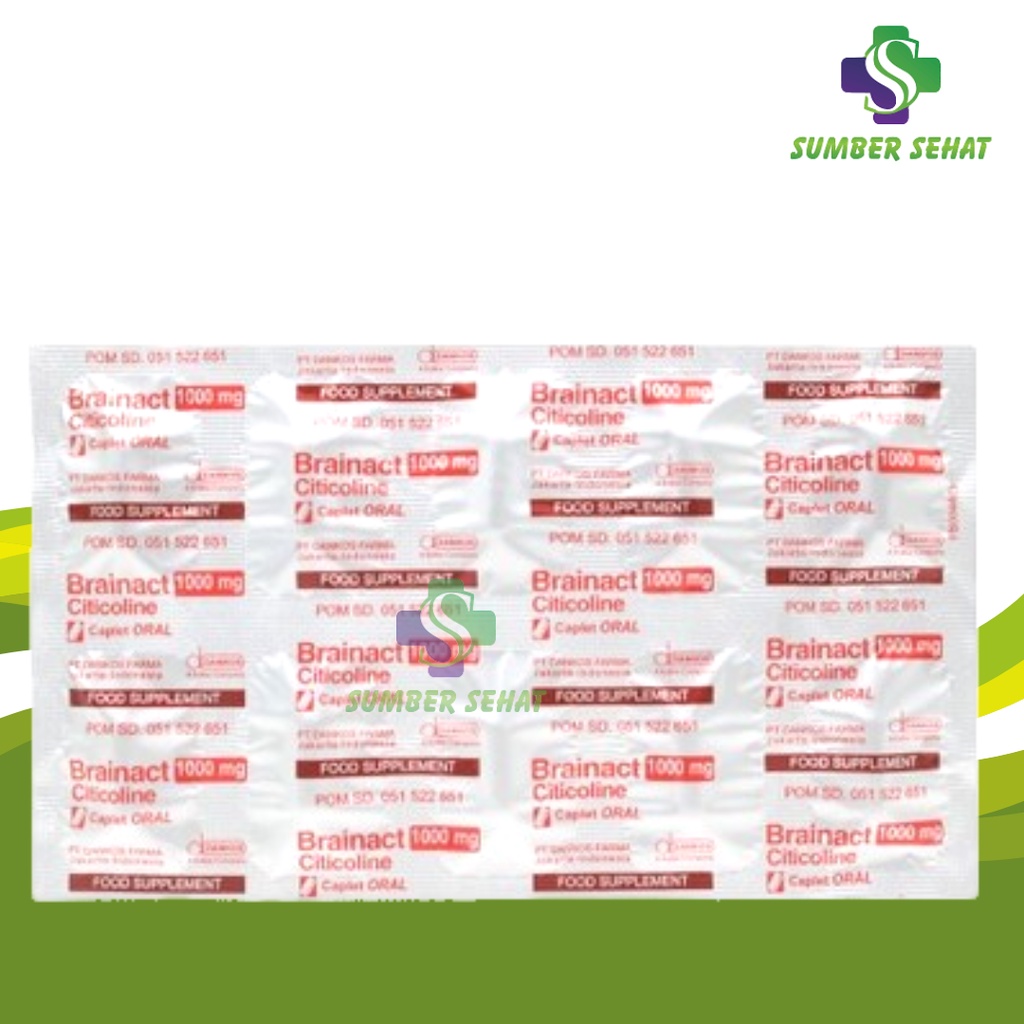 BRAINACT ORAL 1000 MG STRIP 10 KAPSUL