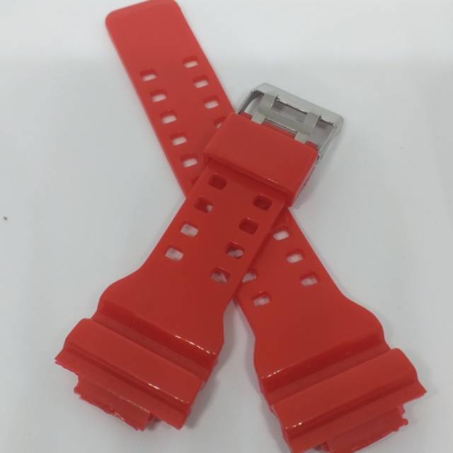 TALI JAM CASIO G-SHOCK GA-100 / GA100 / GA 100 SERIES MERAH GLOSSY