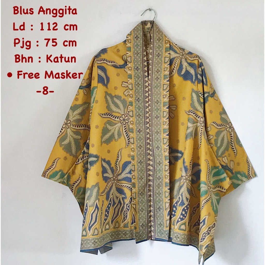 Blus Anggita batik solo atasan kerja trendy