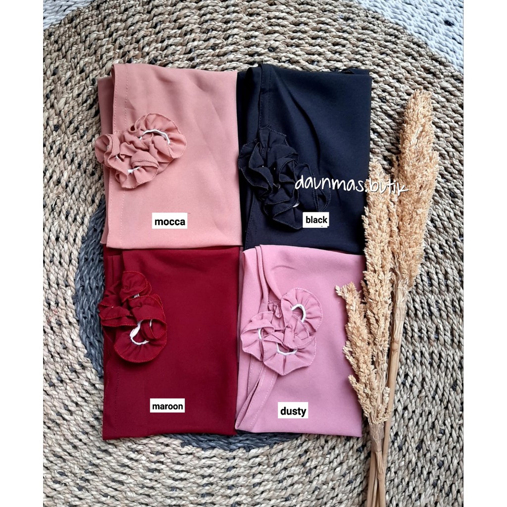 1KG MUAT 12PCS | BERGO MARYAM TALI KRIWIL / JILBAB BERGO MARIAM NON PET HITS SELEBGRAM