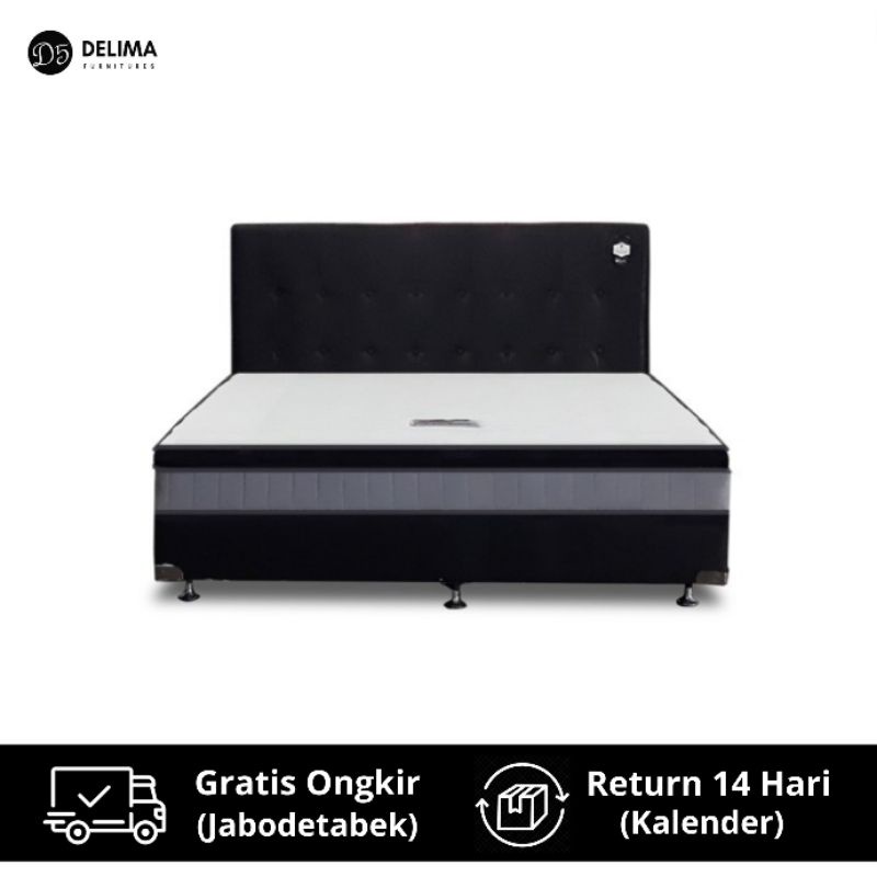 Mattress Spring Bed Ocean Simply Bed Kasur Matras Springbed Fullset