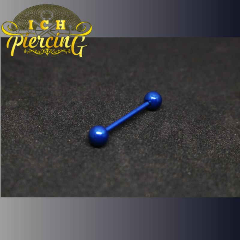 Anting Lidah  Barbel Lidah 7 Variasi warna Titanium Stainless Steel