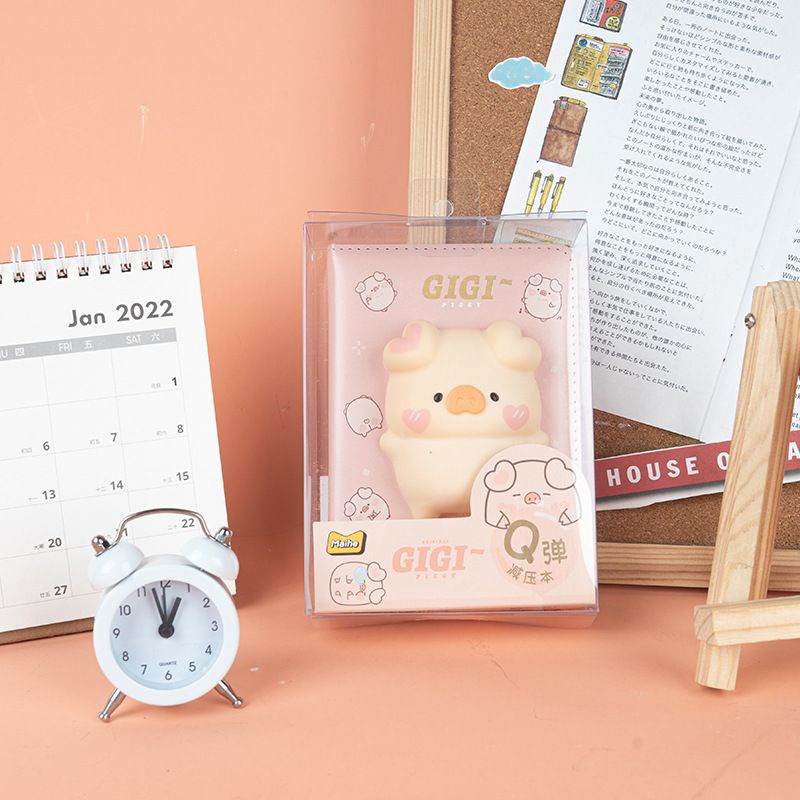 buku catatan agenda diary squishy motif pig