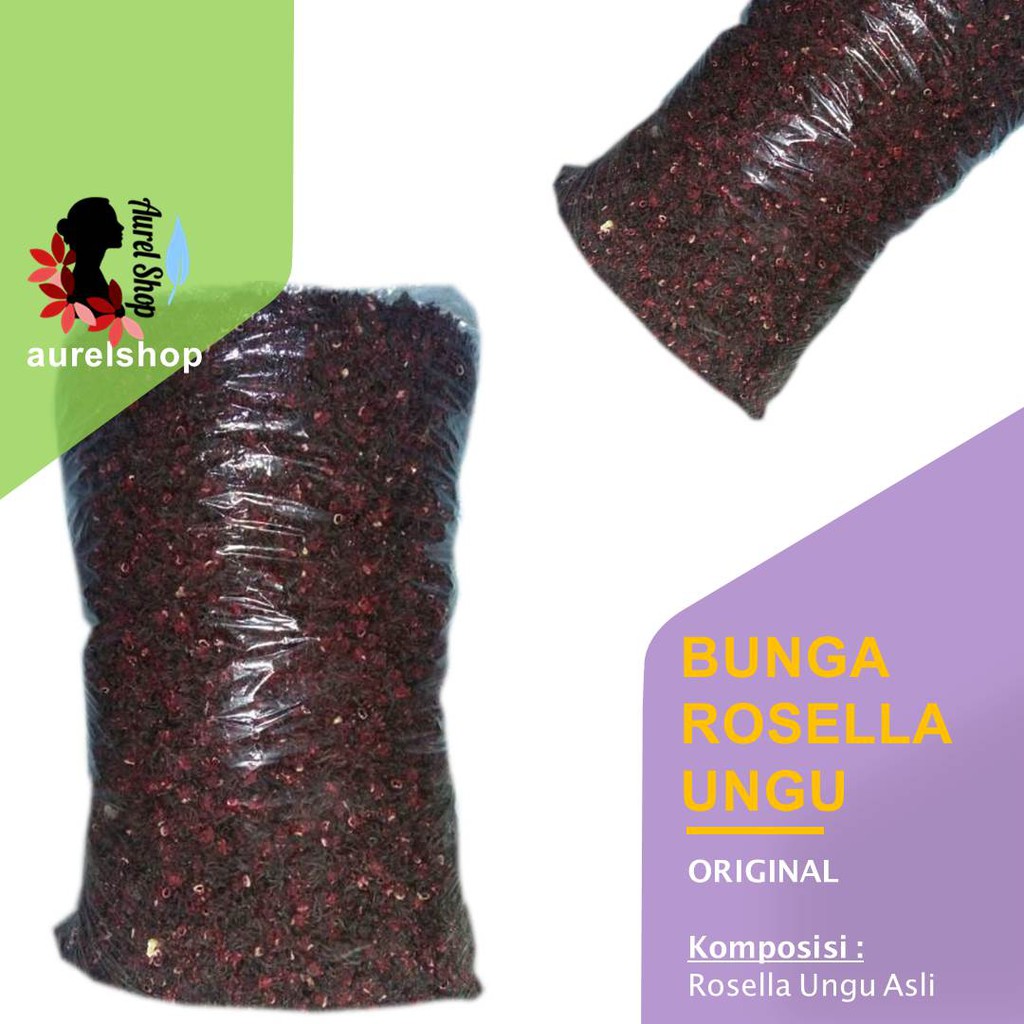 

500 gram Bunga Rosella Ungu