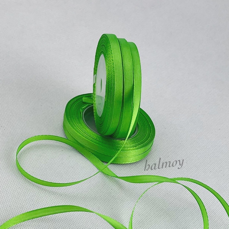 

PITA SATIN KAIN 1/4 INCI 6 MM WARNA HIJAU MUDA #137