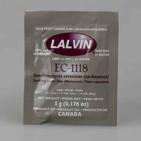 

wine yeast Lalvin EC-1118 5gr