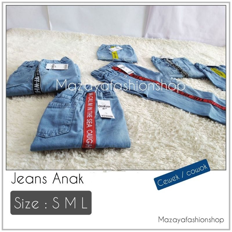 Harga JEANS ANAK LAKI-LAKI DAN PEREMPUAN HALUS