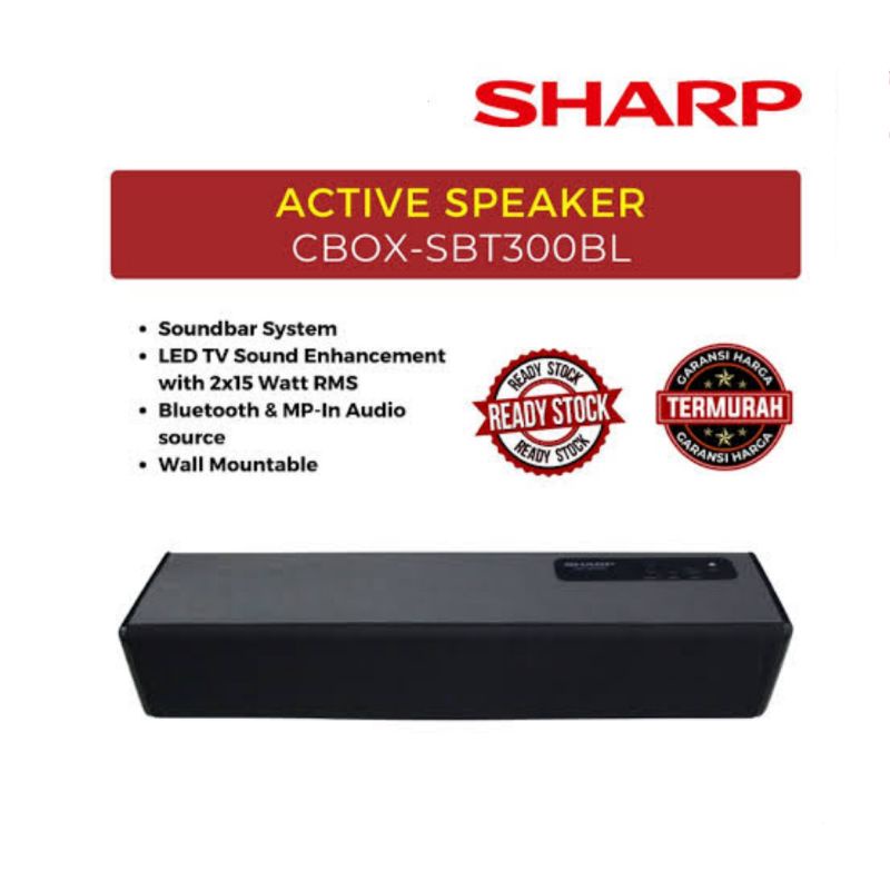Sharp Spekaer Aktive Soundbar CBOX-SBT300BL