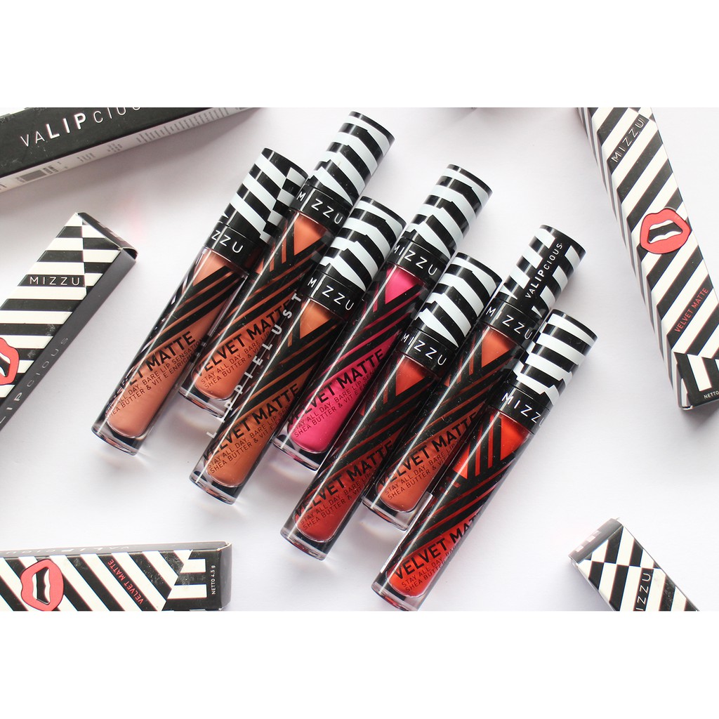 Mizzu Valipcious Velvet Matte Lip Cream - LIP CREAM CREAMY - LIP CREAM MATTE - LIP CREAM PIGMENTED