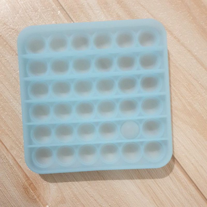 Pop it Glow in the dark octagon / round / square fidget toys mainan anak-3