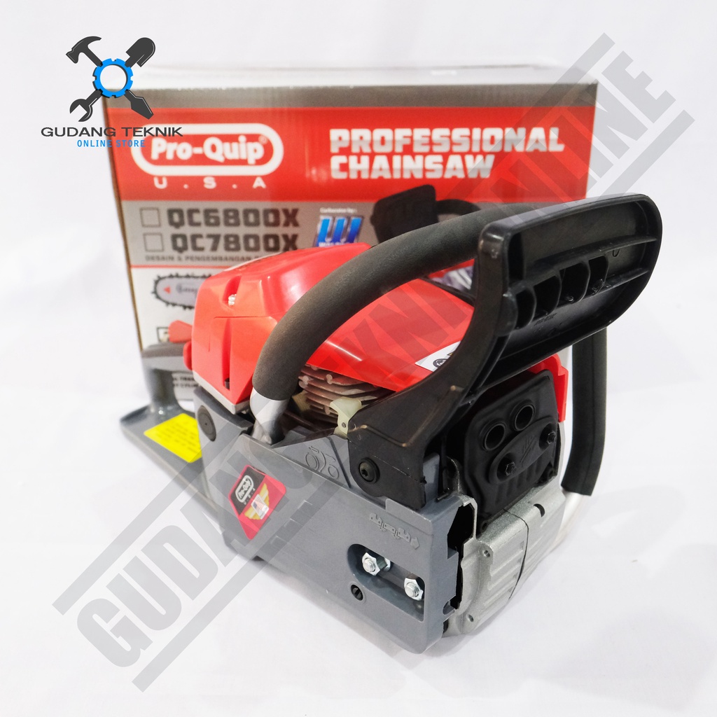 Chainsaw PROQUIP 22&quot; QC6800X Bar Laser / Mesin Gergaji Kayu Chainsaw PRO QUIP QC 6800 22 Inch - Mesin Gergaji Potong Kayu