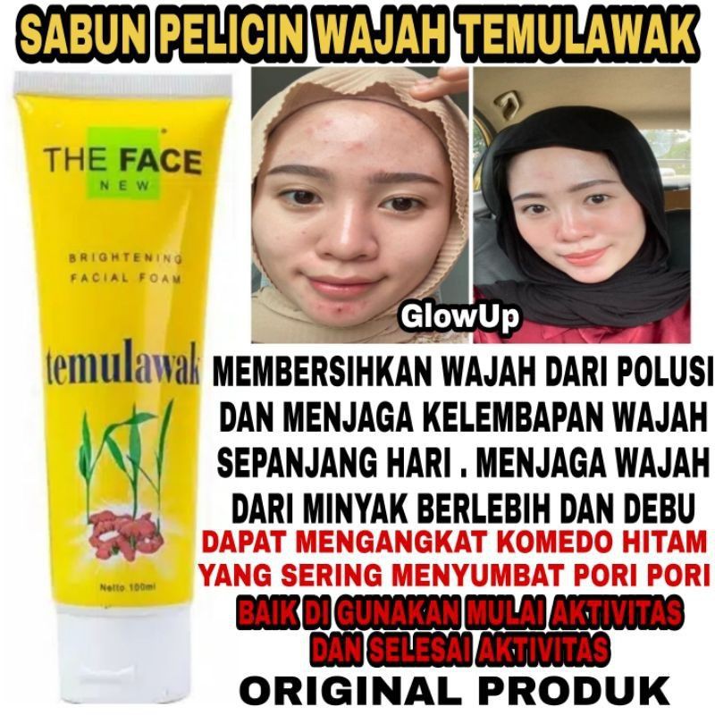 The Face Facial Foam Temulawak Original BPOM - Facial Foam The Face