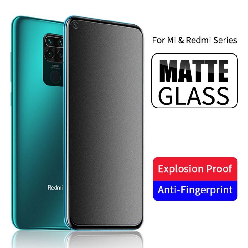 Matte Glass 9H Anti Glare Xiaomi Redmi K60 / K60E / K60 Pro / K20 / K20 pro / K30 / K30 pro / K30 pro Zoom / K40 / K40 pro / K40 pro+ / Y2 / Y3 / Go / S2   Tempered Glass Full Layar/Anti Minyak