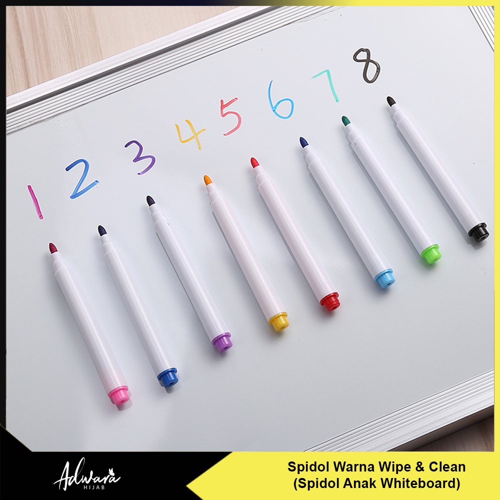 Spidol Warna Whiteboard Anak / Spidol Papan Tulis Wipe Clean