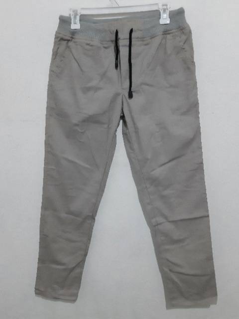 CELANA CHINO PANJANG PINGGANG KARET RIP BAHAN MELAR ( BISA COD )