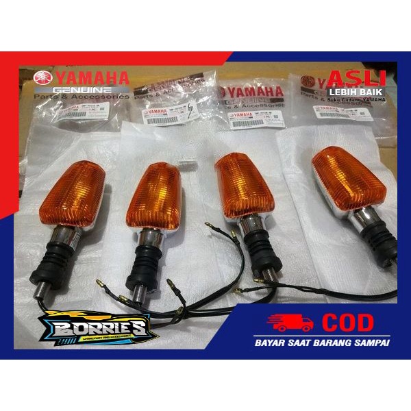 LAMPU SEIN SEN RITING RX KING SCORPIO Set Depan Belakang 2002-2006 ORIGINAL YAMAHA