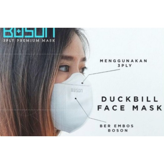 MASKER BOSON DUCKBILL 3PLY MIROR SENSI