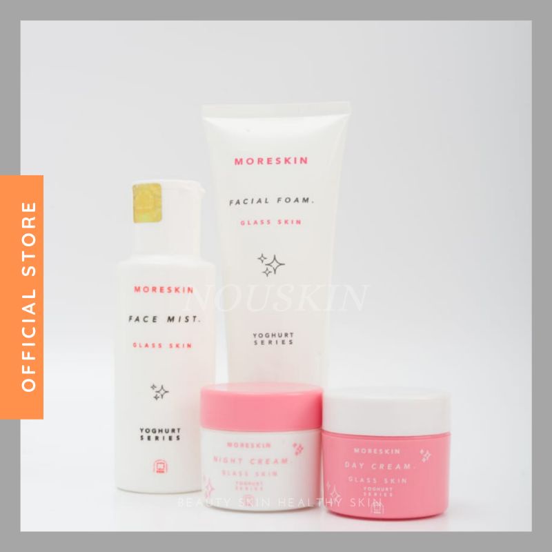 Moreskin glass skin yoghurt series lengkap skincare moreskin paket - original
