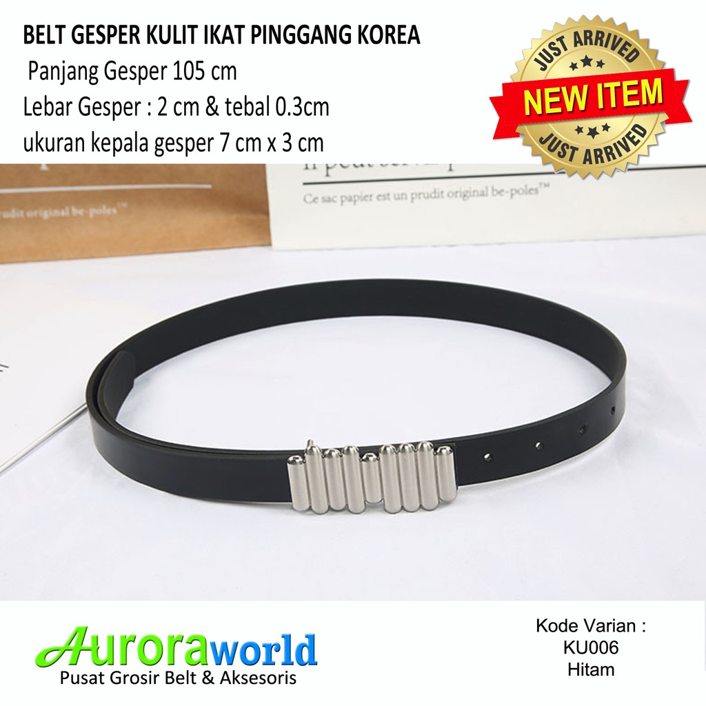 AURORAWORLD BELT GESPER KULIT IKAT PINGGANG KOREA FASHION TERBARU BISA COD