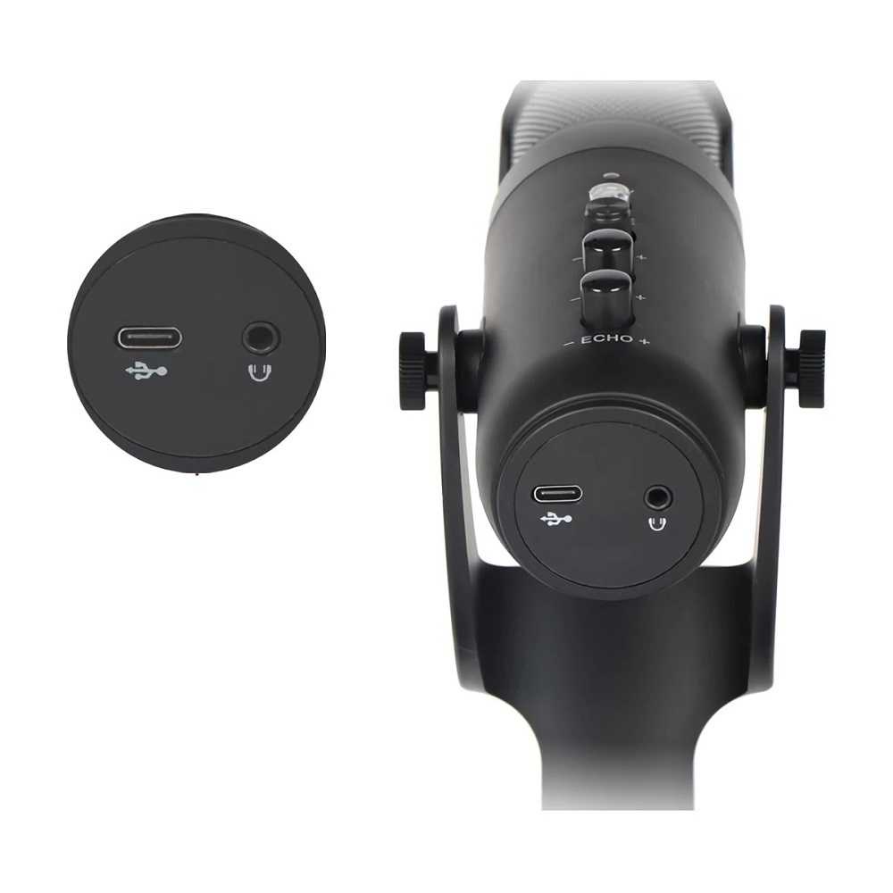 LEORY Microphone Condenser USB Mikrofon Kondensor RGB Light - JD-950 ( Al-Yusi )