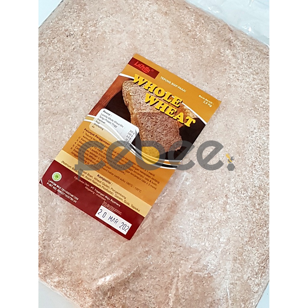 

[250g] Lazetta Whole Wheat Tepung Gandum Siap Pakai Repack