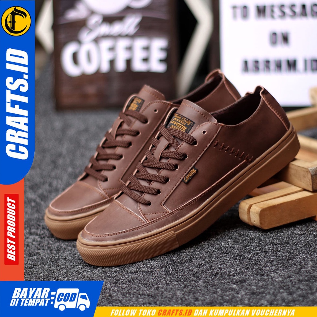 Crafts Dante - Sepatu Kulit Sneakers Casual Pria