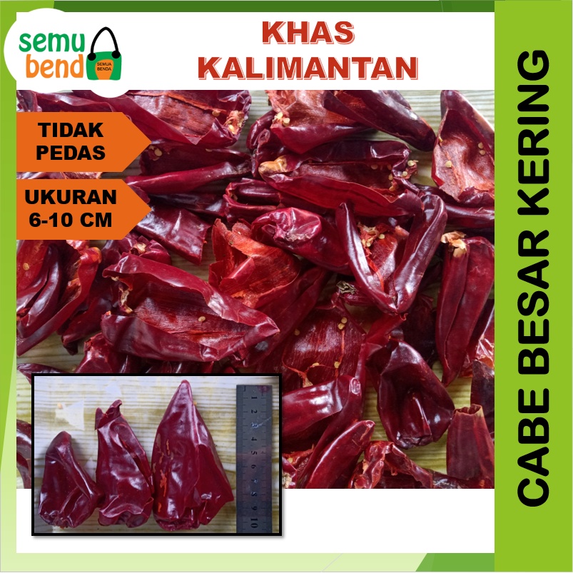 

Cabe Merah Besar Kering Lombok Habang Cabai Kalimantan Tidak Pedas Tanpa Biji