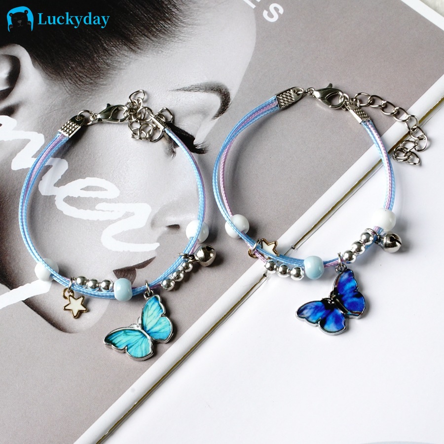 YEEZII Fashion Mutilayer Butterfly Star Bracelet Personalized Charm Beads Couple Bracelets Women Jewelry Accessories