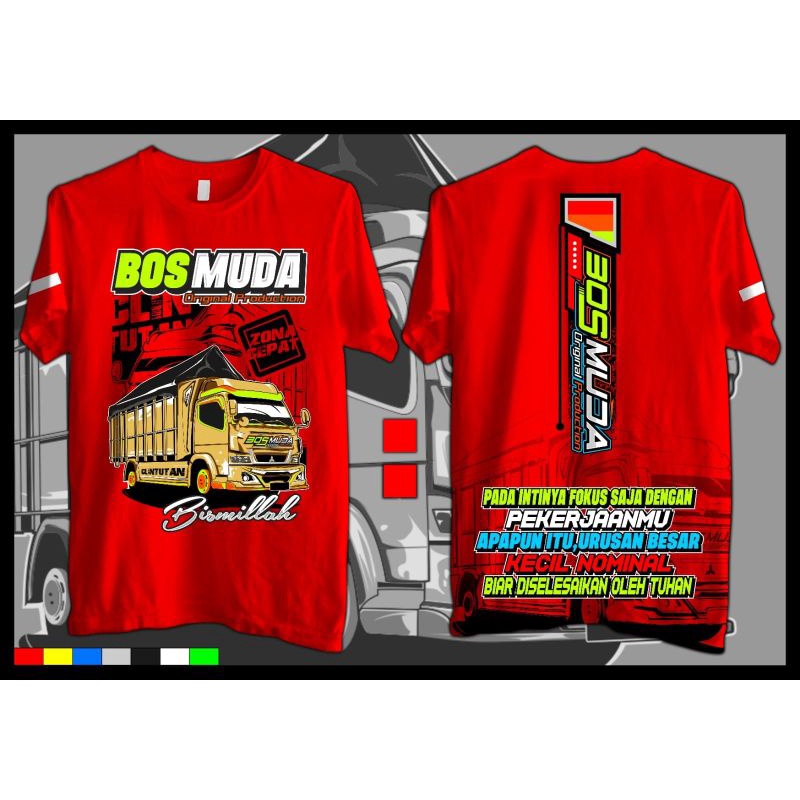 KAOS TRUCK BOS MUDA || KAOS TRUK BOS MUDA || KAOS BOS MUDA || BAJU KAOS TRUCK BOS MUDA || BAJU TRUCK