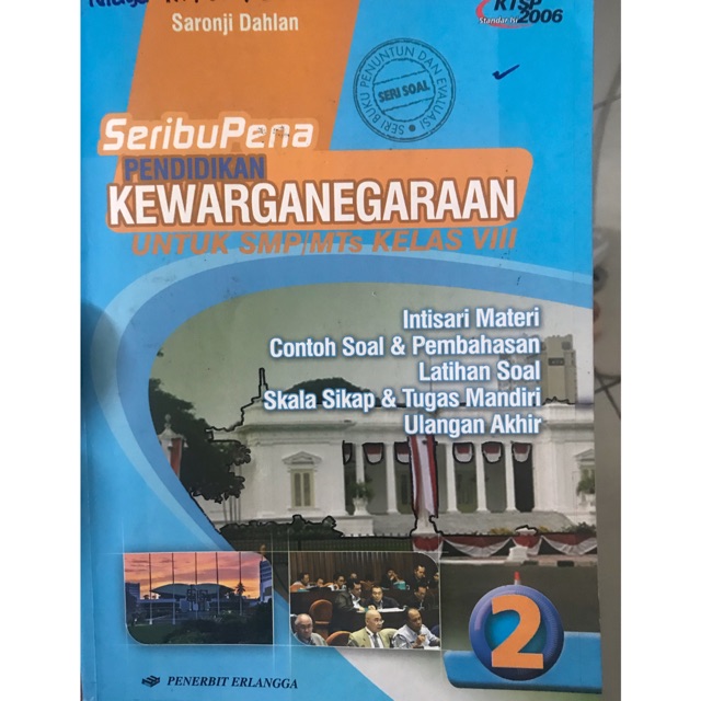 [BUKU SECOND] SERIBU PENA PENDIDIKAN KEEARGAAN UNTUK SMP/MTS KELAS VIII PENERBIT ERLANGGA