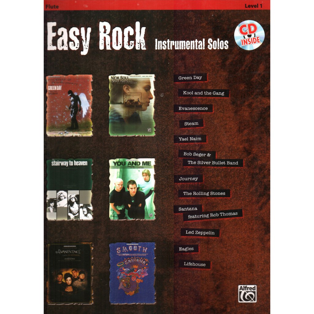Buku flute, Easy Rock, Include CD