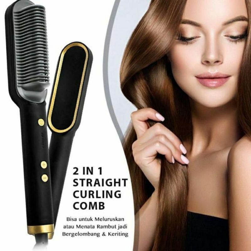 catokan sisi peluru rambut straight comb hair fh909