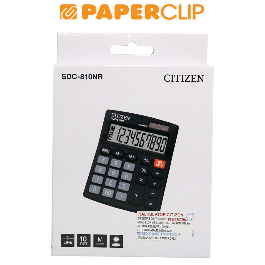 KALKULATOR / CALCULATOR CITIZEN SDC 810/NR II 10D
