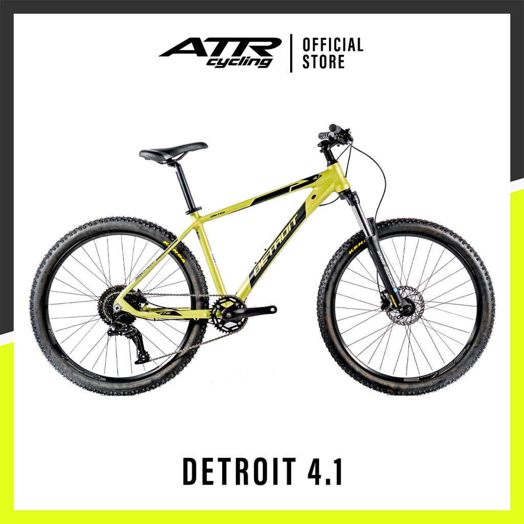 United Bike Sepeda Gunung MTB AL 27,5-10SP DETROIT 4.1 (20) GN-BK